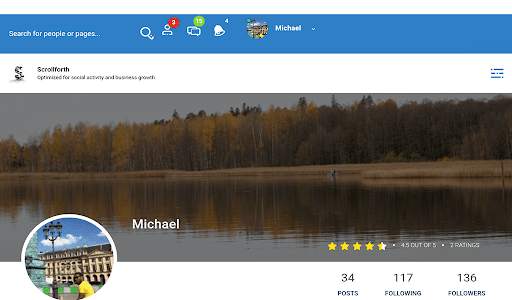 Scrollforth social network - chat and make friends 5 تصوير الشاشة