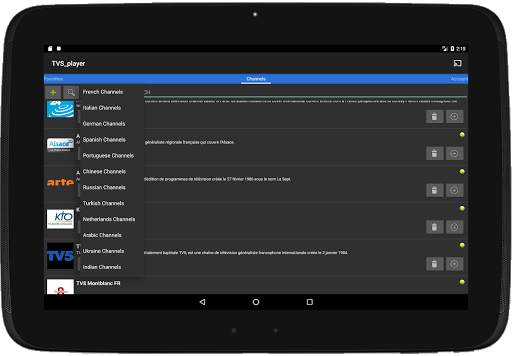 TVS player (w chromecast): organized IPTV player screenshot 7