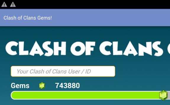 CLASH OF CLeNS GEMS PRANK screenshot 1