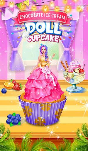 Ice Cream Cup Cake Maker : Doll making Game screenshot 1