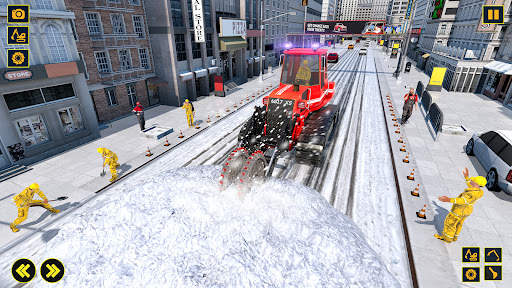 Snow Excavator Sim Crane Game स्क्रीनशॉट 6