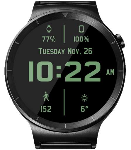 Chrome Leather HD Watch Face Widget Live Wallpaper screenshot 19