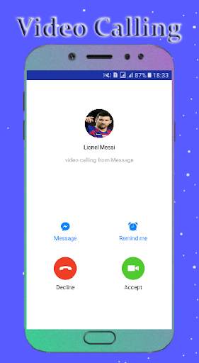 Messi Call You: Fake Video Call screenshot 2