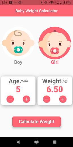 Baby Weight Calculator screenshot 3