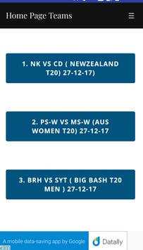 Cricket Playing 11 Team screenshot 2
