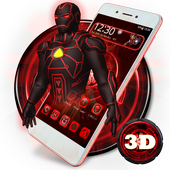 3D Red Iron Superhero Theme🤖 иконка