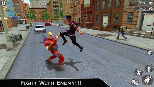 Flying Ninja Super Hero - Rescue Survival Game 3D screenshot 2