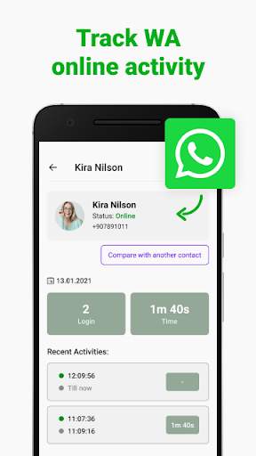 WA Online Tracker - Last Seen Report, Notification screenshot 1