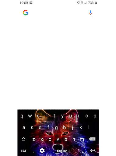 Neon Wolf Keyboard Themes screenshot 12