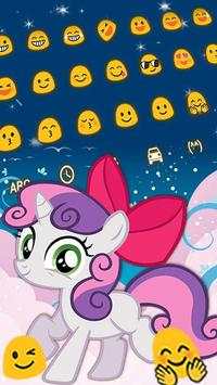 Cute Baby Unicorn Keyboard screenshot 2