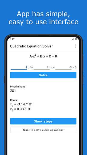 Quadratic Equation Solver screenshot 14