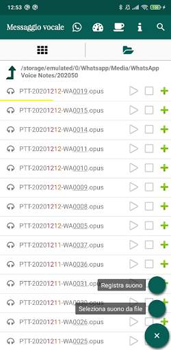Messaggi vocali per Whatsapp screenshot 2