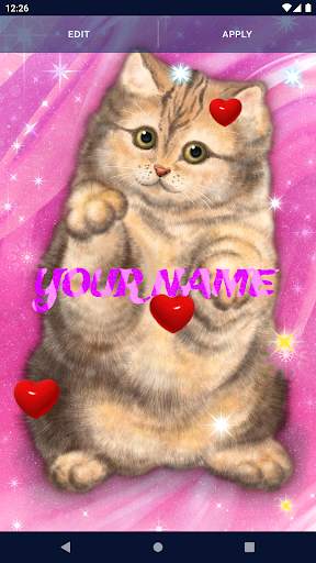 Cute Fluffy Cat Live Wallpaper screenshot 2