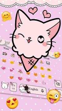 Cute Cat Keyboard Theme screenshot 2