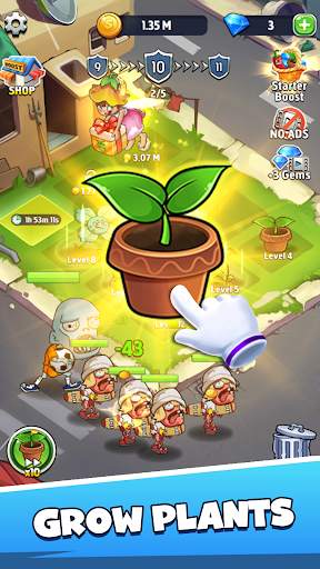 Merge Plants – Monster Defense screenshot 1