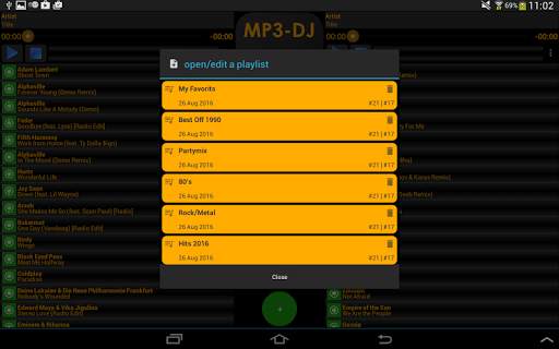 MP3-DJ the MP3 Player 4 تصوير الشاشة