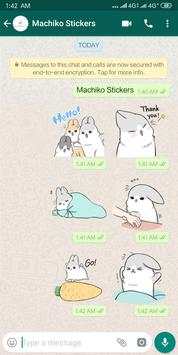 Machiko Rabbit Stickers 4 تصوير الشاشة
