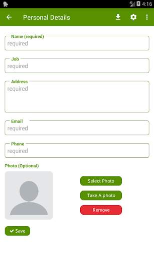 My Resume screenshot 1
