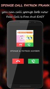 Sponge Bob Fake Call Patrick Prank screenshot 3