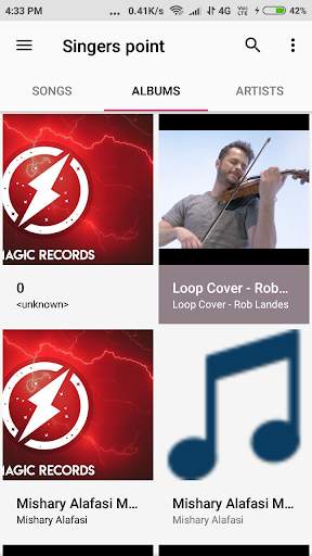 Singers Point -Music player screenshot 3