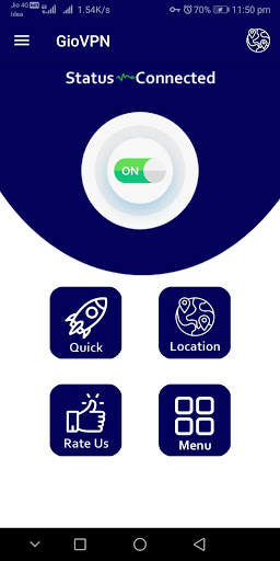 GioVpn - Free Unlimited VPN & fast proxy shield screenshot 4