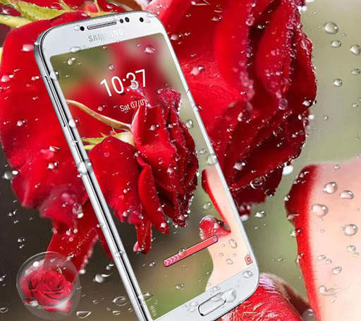 Waterdrop， Flower，Pink Theme & Wallpaper screenshot 5
