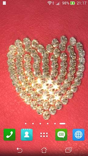 Golden Diamonds Live Wallpaper Free screenshot 7