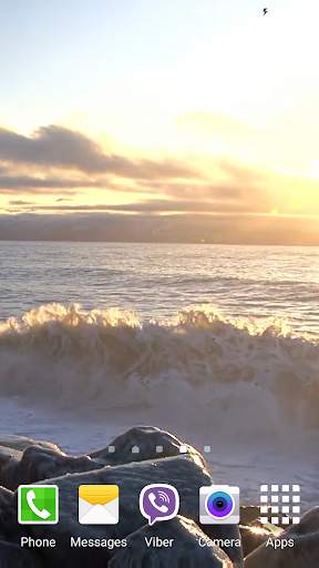 Waves on Rocks Video Wallpaper screenshot 3