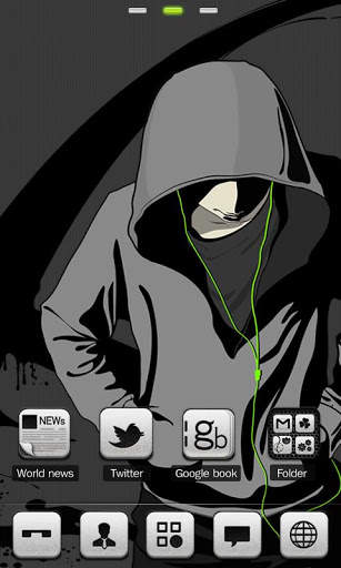 Touch GO Launcher Getjar Theme 4 تصوير الشاشة