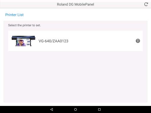 Roland DG Mobile Panel screenshot 4