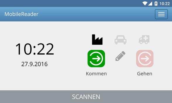 MobileReader - Zeiterfassung screenshot 2