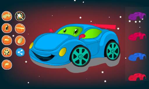 Car coloring and dress up screenshot 2