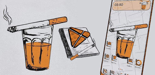 Tea Cigarette Launcher Theme screenshot 3