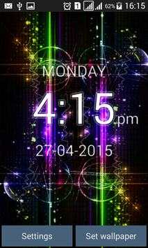 Digital Clock LWP screenshot 2