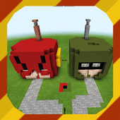 Flash VS Green Arrow. Map for MCPE icon