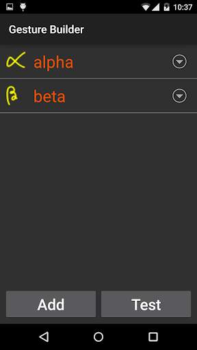 Gesture Builder screenshot 1