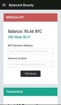 Bytecent Bounty screenshot 5