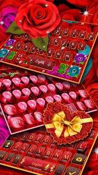 Red Roses Keyboard Theme screenshot 3