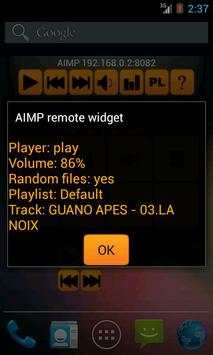 AIMP remote widget screenshot 4