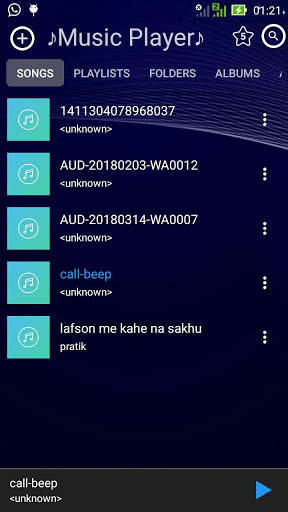 Music Player 2018 screenshot 1