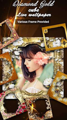 Diamond Gold Cube Live Wallpaper - Live Wallpaper screenshot 4
