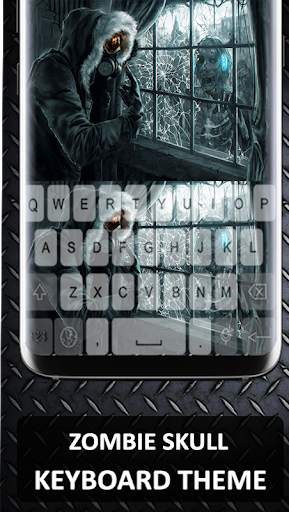 Zombie Skull Graffiti Keyboard Theme screenshot 2