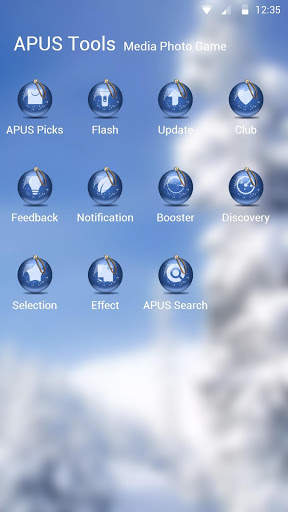 Snow-APUS Launcher theme screenshot 3