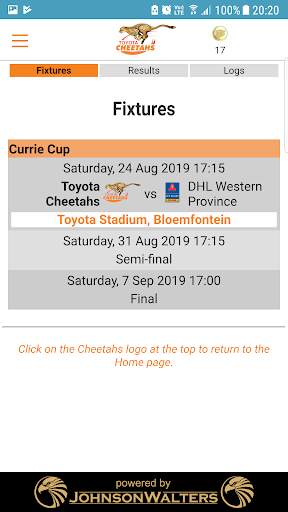 Free State Cheetahs Rugby screenshot 3