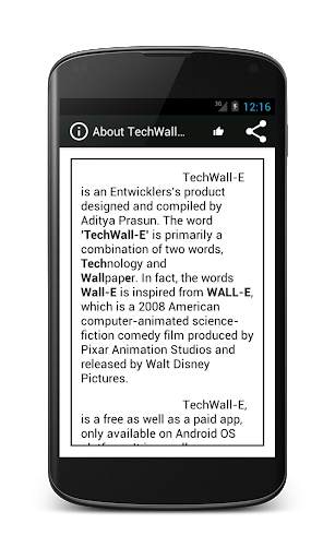 TechWall-E : The Only Custom Wallpaper Application screenshot 4