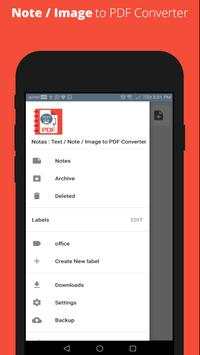 Notas - Text To PDF Converter 7 تصوير الشاشة