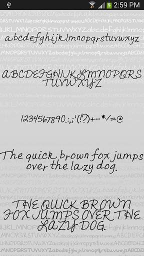 Handwritten fonts for Android screenshot 7