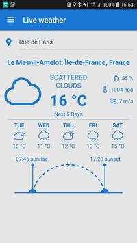 Météo et prévisions en direct screenshot 1