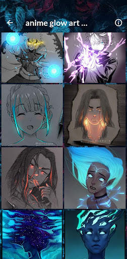 anime glow art wallpaper screenshot 2