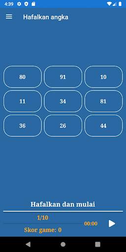 Pelatihan memori screenshot 4
